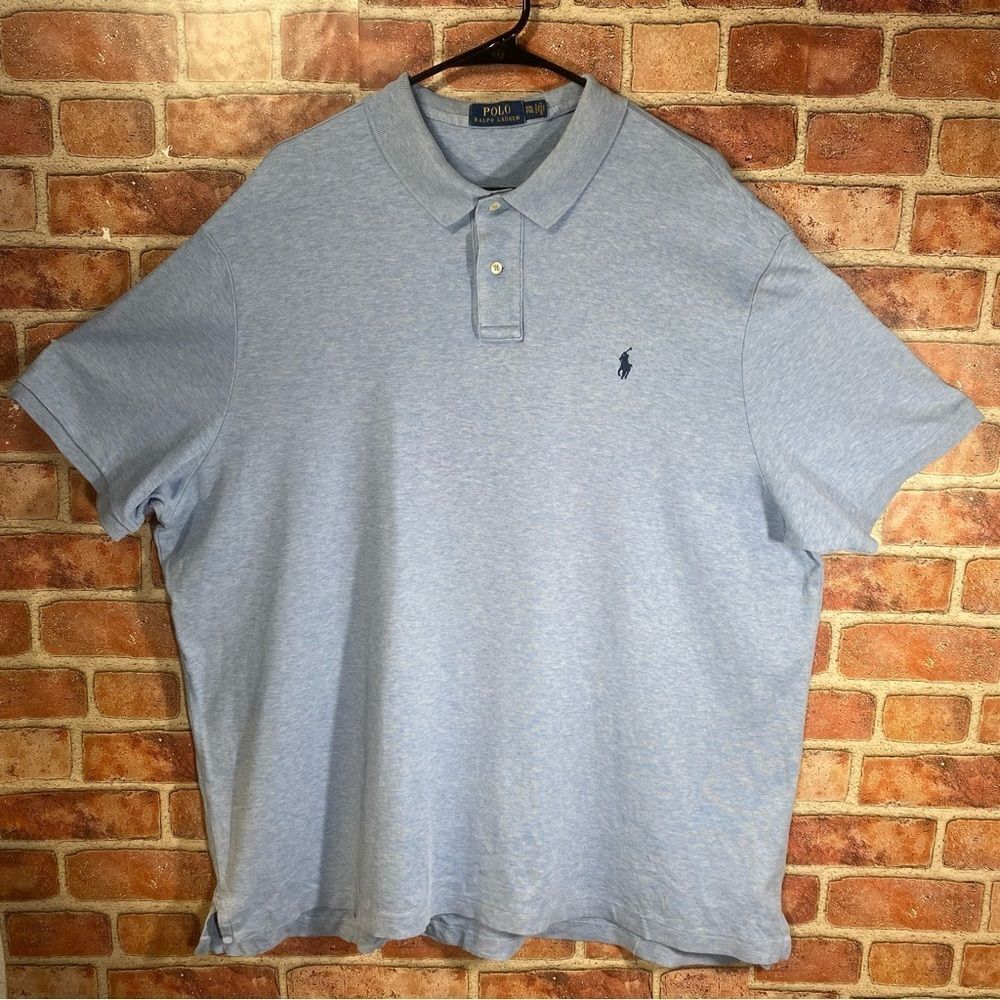 Polo by Ralph Lauren Men's Baby Blue Polo Shirt size‎ XXL - Picture 3 of 7